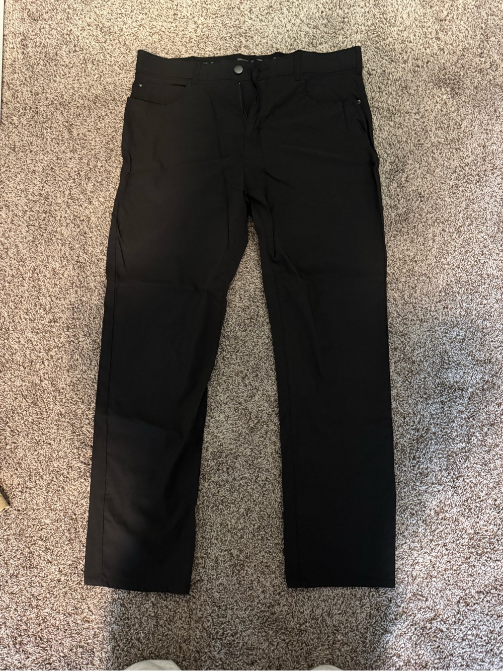 Classic Black Straight-Leg Pants